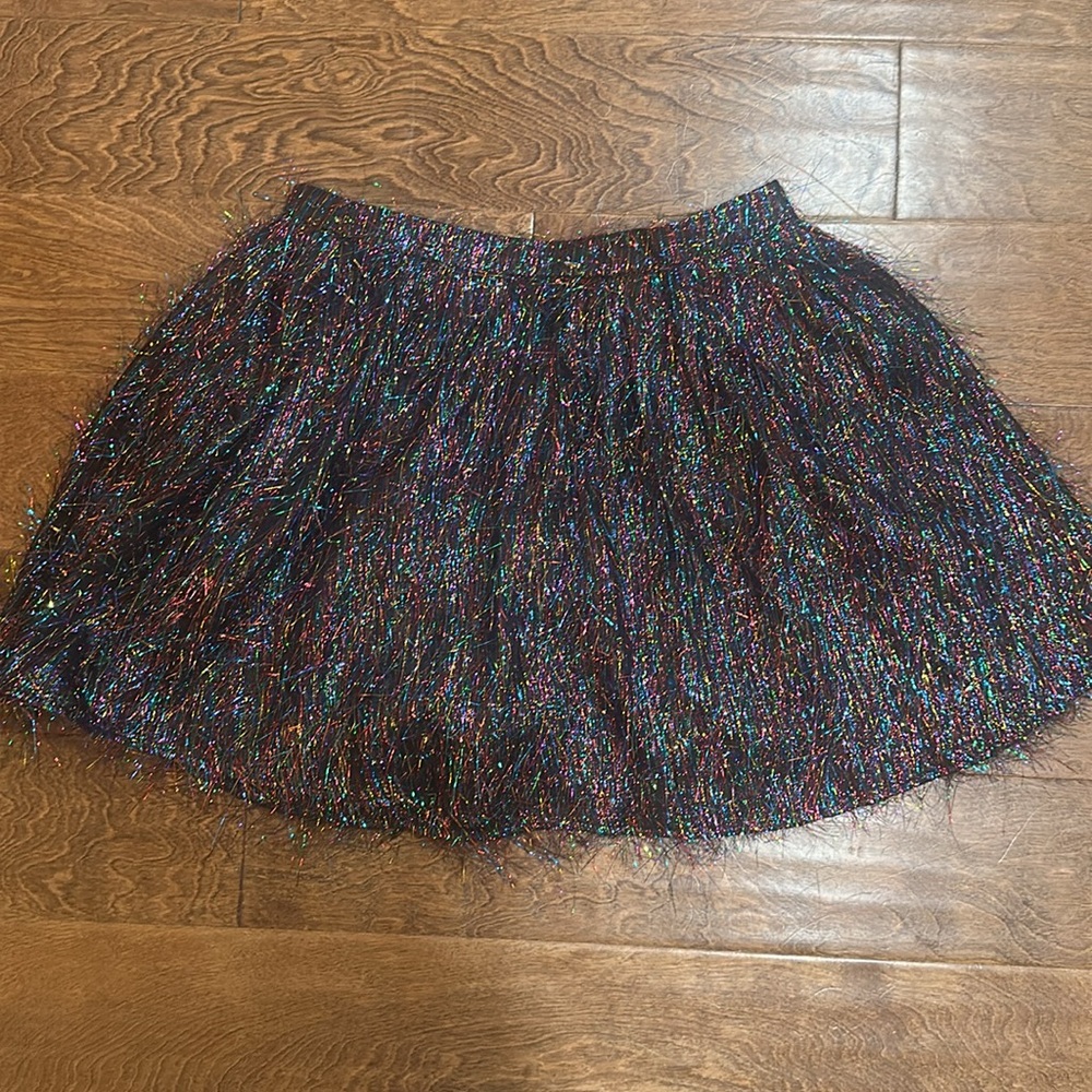Queen of Sparkles tinsil sparkle skort NWOT